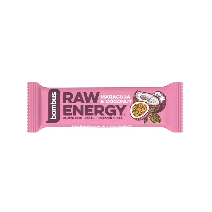 Bombus Raw Energy tyčinka maracuja a kokos 50 g